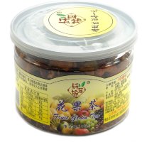 Цветочный чай на каждый день с фруктами - Клубничный вкус, 120гр.