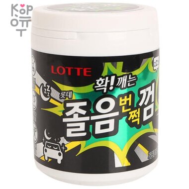 Lotte ANTI-DROWSINESS - Резинка жевательная от сонливости 87гр. — Корейские товары для всей семьи(КорОпт)