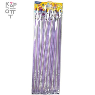 Конфеты YaKou Фруктовые трубочки на подвесе - пол метра Виноградного вкуса — Корейские товары для всей семьи(КорОпт)