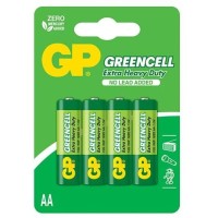 Солевые батарейки GP Greencell 15G-2CR4(размер AA - 4 шт.)