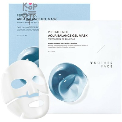 ANOTHER Face Peptathenol Aqua Balance Gel Mask - Гидрогелевая увлажняющая коллагеновая маска для лица 35гр.