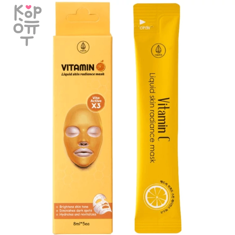 Med B MD:1 Liquid Soothing Peel Off Mask - Маска для лица Жидкая Кожа 8мл.*5шт. — Корейские товары для всей семьи(КорОпт)