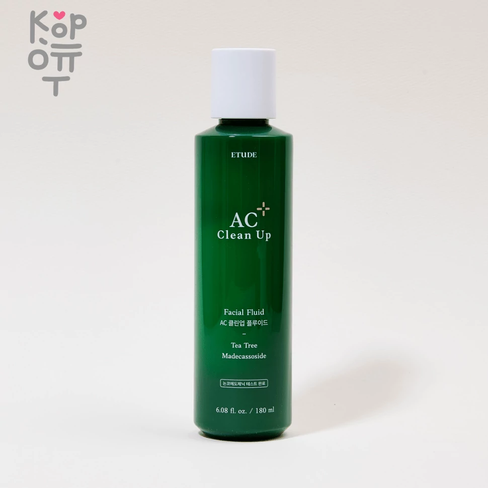 Etude House AC Clean up Facial Fluid - Освежающий флюид для проблемной кожи с экстрактом чайного дерева, 180мл., купить с доставкой на дом фото 1 — Корейские товары для всей семьи(КорОпт)