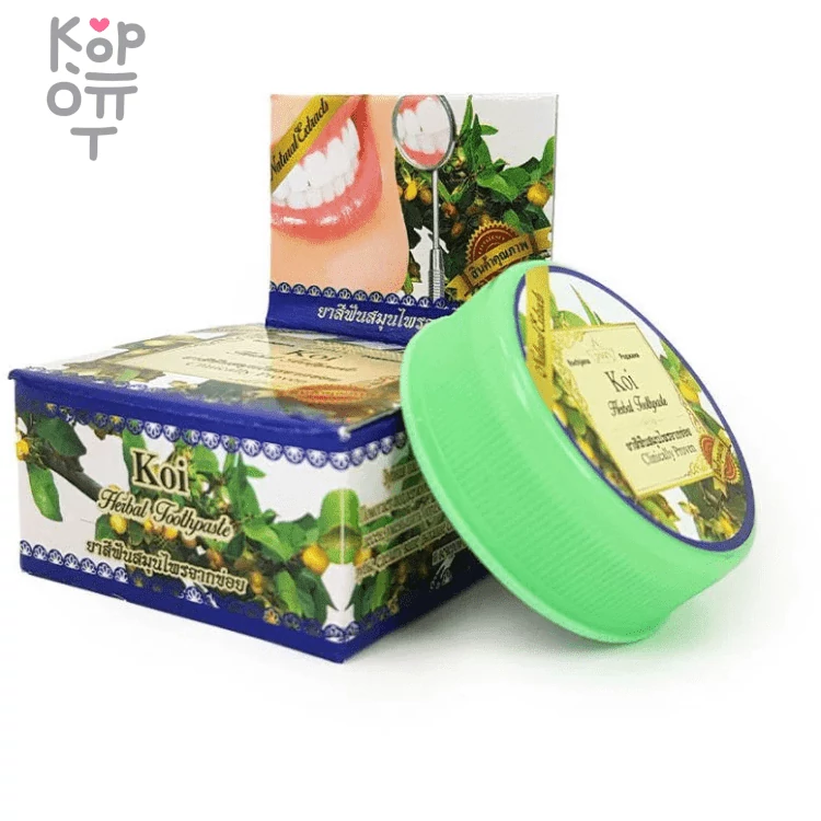 Rochjana Whitening Herbal Toothpaste - Натуральная отбеливающая зубная паста 30гр. — Корейские товары для всей семьи(КорОпт)