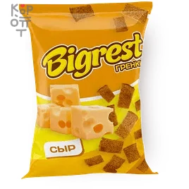 Bigrest Ржано-пшеничные гренки 40гр.*45уп. (в коробке)., купить с доставкой на дом фото 1 — Корейские товары для всей семьи(КорОпт)