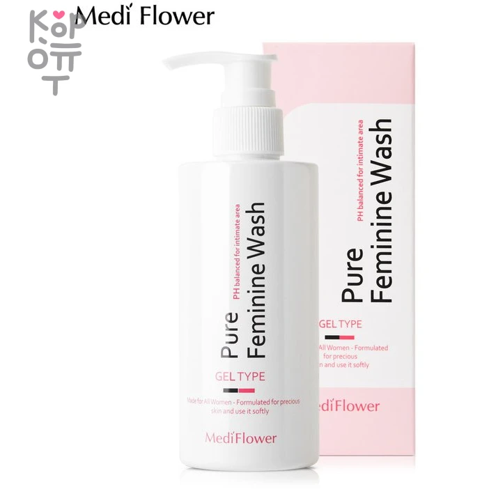 Medi Flower Pure Feminine Wash Feminine Cleanser - Женский гель для интимной гигиены с экстрактом Полыни 200мл., купить с доставкой на дом фото 1 — Корейские товары для всей семьи(КорОпт)