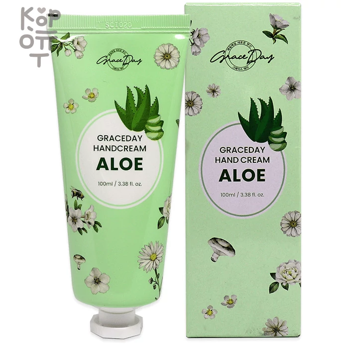 Grace Day Hand Cream Aloe - Крем для рук с экстрактом Алоэ, 100мл., купить с доставкой на дом фото 1 — Корейские товары для всей семьи(КорОпт)