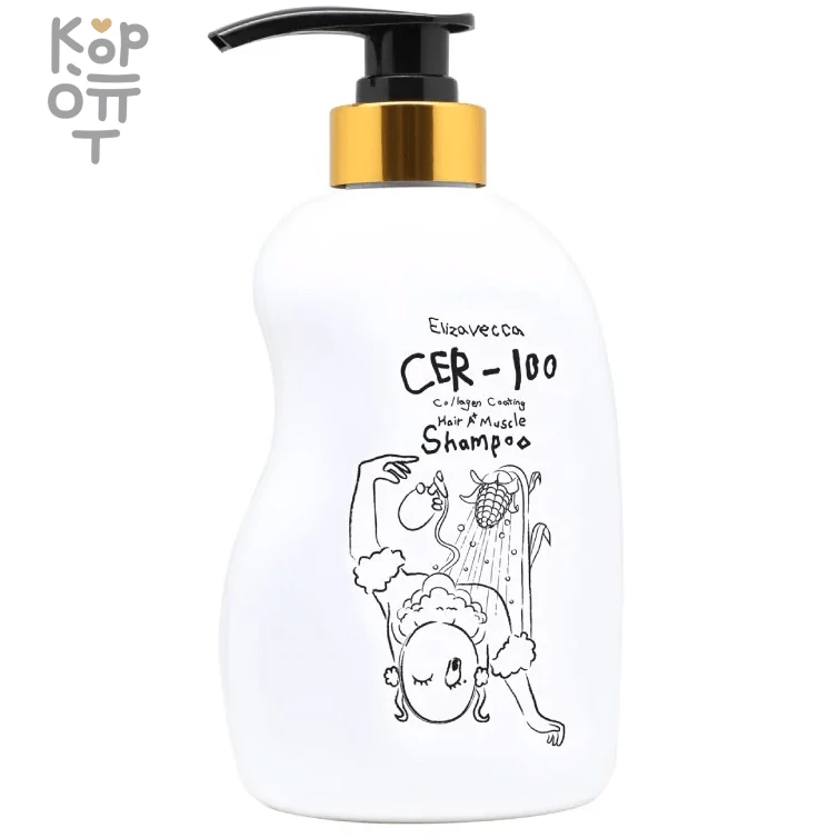 Elizavecca Cer-100 Collagen Coating Hair Muscle Shampoo - Шампунь для волос с коллагеном, 500мл. , купить с доставкой на дом фото 1 — Корейские товары для всей семьи(КорОпт)