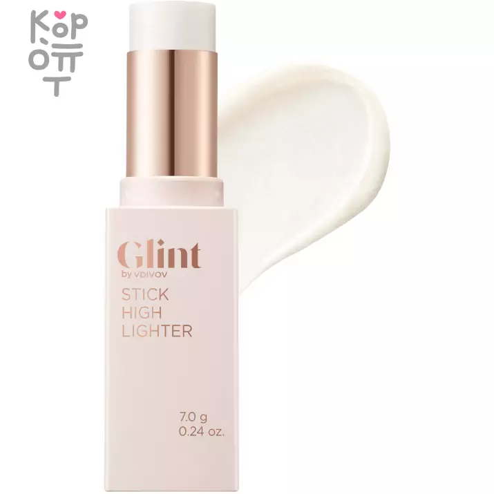 Glint By VDIVOV Stick Highlighter 02 Milky Moon - Стик-хайлайтер тон 02 Молочная луна 7гр., купить с доставкой на дом Стик- хайлайтер наполнен мелкими жемчужинами, которые обеспечивают прозрачное, увлажняющее сияние.