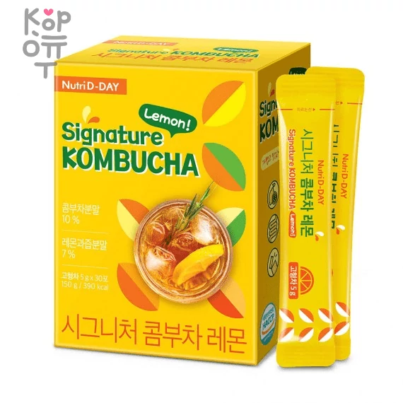 Nutri D-Day Signature Kombucha (Stick) - Фирменный чайный гриб  5гр. * 30стик., купить с доставкой на дом фото 1 — Корейские товары для всей семьи(КорОпт)