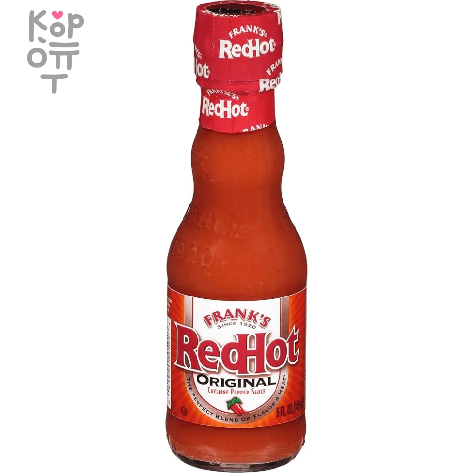 Frank’s Red Hot Pepper Sauce - Очень острый соус на основе Кайенского перца, 148мл., купить с доставкой на дом фото 1 — Корейские товары для всей семьи(КорОпт)