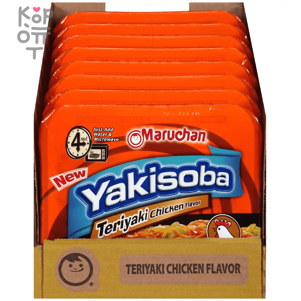 Maruchan Yakisoba Teriyaki Chicken Flavor - Лапша быстрого приготовления с курицей в соусе терияки, 112,5гр., купить с доставкой на дом фото 1 — Корейские товары для всей семьи(КорОпт)
