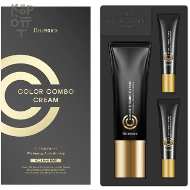 Deoproce Color Combo Cream SPF50+ PA+++ - СС крем тройного действия 40гр.+ 2шт.*5гр. — Корейские товары для всей семьи(КорОпт)