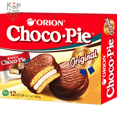 Orion Choco Pie Original - Чоко пай Орион Оригинал, купить с доставкой на дом фото 1 — Корейские товары для всей семьи(КорОпт)
