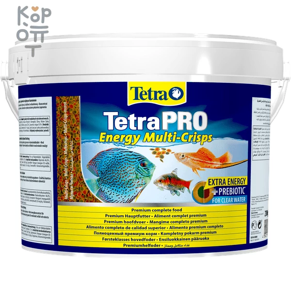TetraPro Energy Crisps корм-чипсы для всех видов рыб для дополнительной энергии 10 л (ведро), купить с доставкой на дом фото 1 — Корейские товары для всей семьи(КорОпт)