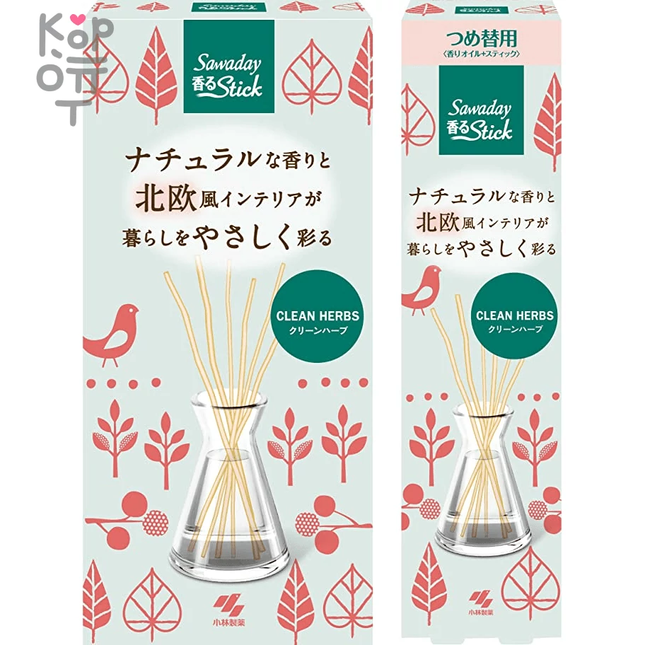 KOBAYASHI Sawaday Fragrant Stick - Освежитель воздуха для дома (с палочками) 70мл., купить с доставкой на дом фото 1 — Корейские товары для всей семьи(КорОпт)