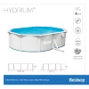 Каркасный всесезонный овальный бассейн Bestway Hydrium Steel Frame Pool модель 56586, 500х360х120см(16296л.), фильтрующий насос, тент, лестница в комплекте, купить с доставкой на дом фото 2 — Корейские товары для всей семьи(КорОпт)