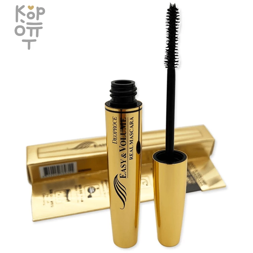 Deoproce Easy & Volume Real Mascara - Тушь с экстрактом Чёрной Икры для придания объёма ресницам 8мл., купить с доставкой на дом фото 1 — Корейские товары для всей семьи(КорОпт)