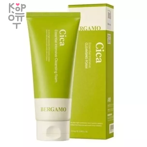 Bergamo Intensive Cica Cleansing Foam - Интенсивная пенка для умывания с экстрактом Центеллы Азиатской 120мл.   , купить с доставкой на дом фото 1 — Корейские товары для всей семьи(КорОпт)