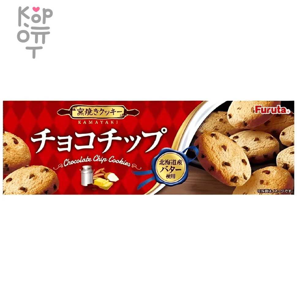 Furuta chocolate chip cookies - Печенье с шоколадной крошкой, 92гр., купить с доставкой на дом фото 1 — Корейские товары для всей семьи(КорОпт)
