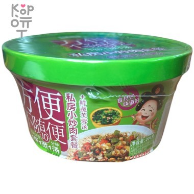 Рис быстрого приготовления(самовар) Leidia, со вкусом жаренной свинины, 204гр. — Корейские товары для всей семьи(КорОпт)