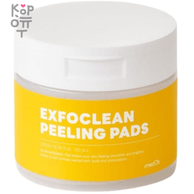 Med B MD:1 Exfoclean Peeling Pads - Пилинг пэды для лица c AHA кислотами 60шт. — Корейские товары для всей семьи(КорОпт)