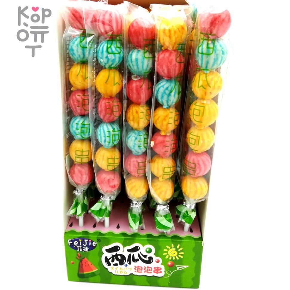 Жевательная резинка Feijie Watermelon - Арбузики, 21гр., купить с доставкой на дом фото 1 — Корейские товары для всей семьи(КорОпт)