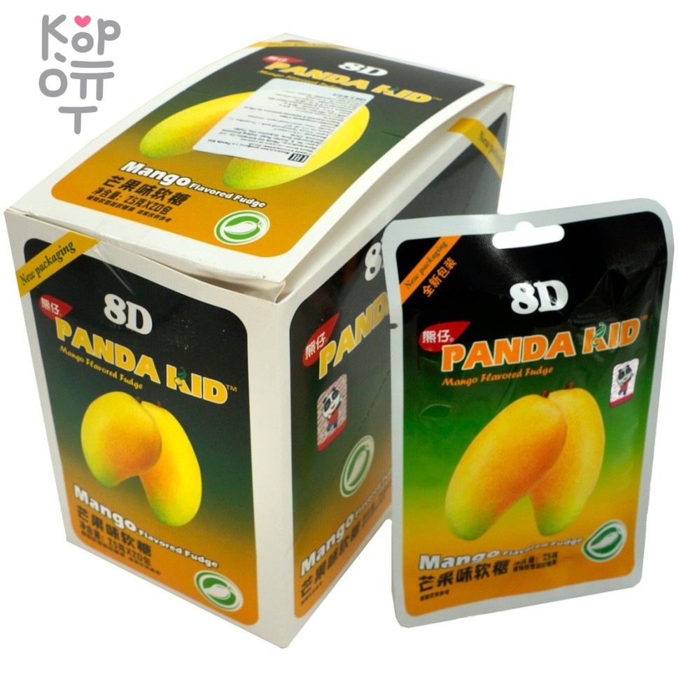 Конфеты Panda KID Помадка со вкусом Манго, 500гр., купить с доставкой на дом фото 1 &mdash; Корейские товары для всей семьи(КорОпт)
