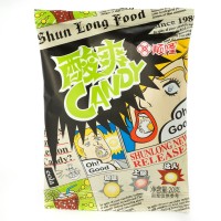 Конфеты Shun Long Food Самый крутой кислый леденец со вкусом Лимона и Колы