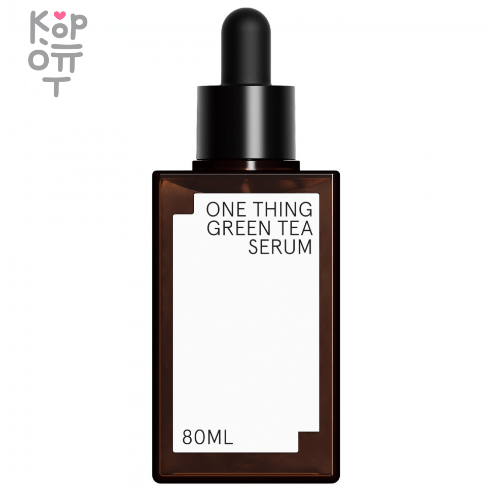 ONE THING Green Tea Serum - Сыворотка для проблемной кожи с экстрактом Зеленого Чая 80мл., купить с доставкой на дом фото 1 &mdash; Корейские товары для всей семьи(КорОпт)