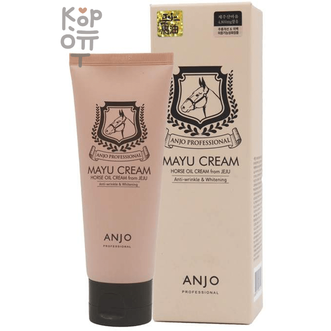 Anjo Professional Cream Mayu Horse Oil From Jeju - Крем для лица антивозрастной с лошадиным маслом 80 мл