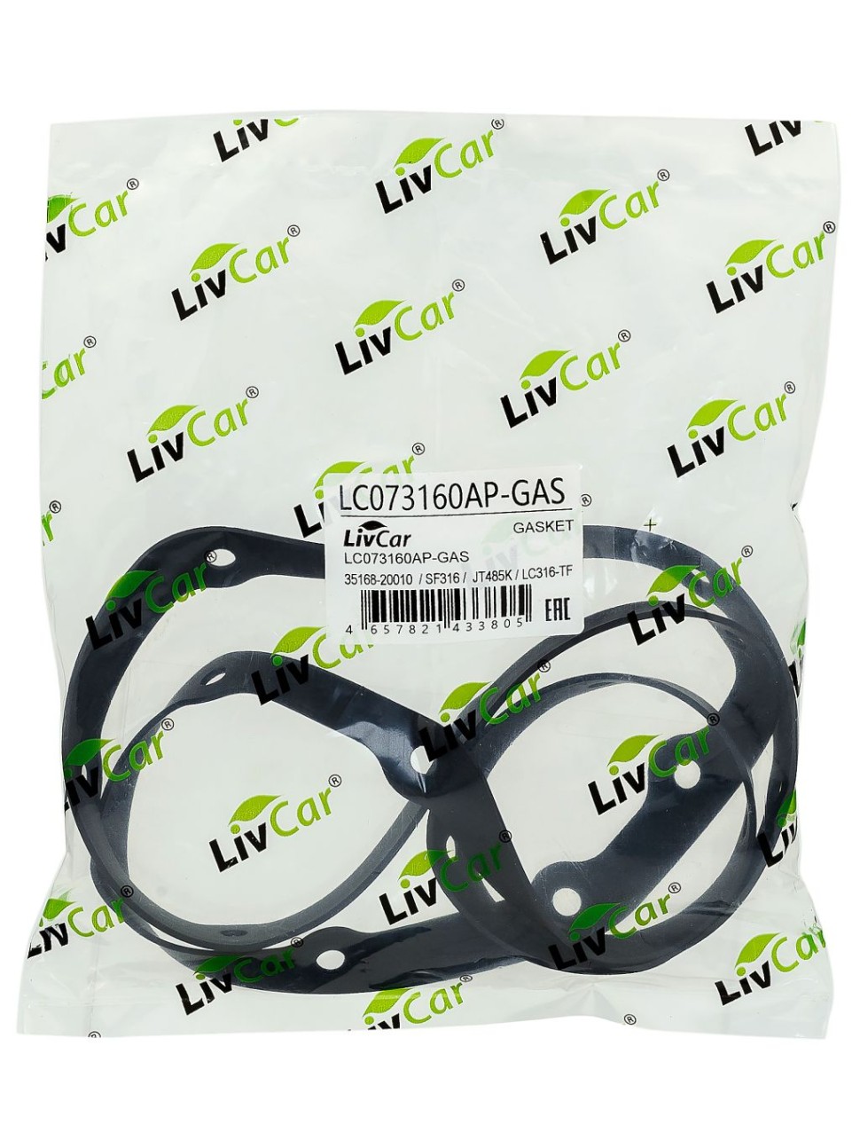 LIVCAR TRANSMISSION GASKET LC073160AP-GAS — Прокладка поддона автоматической коробки передач для фильтра LC316-TF