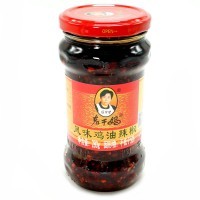 Соус острый Lao Gan Ma Spicy Chili sauce - с хрустящим перцем чили и курицей, 280гр.