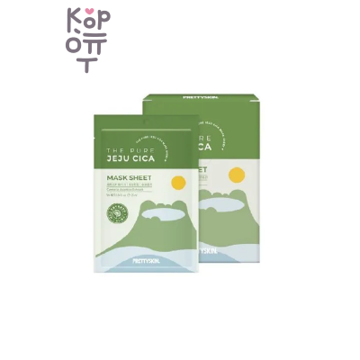PrettySkin Mask The Pure Jeju Cica - Маска тканевая для лица успокаивающая с экстрактами центеллы азиатской и чайного дерева, 25 мл