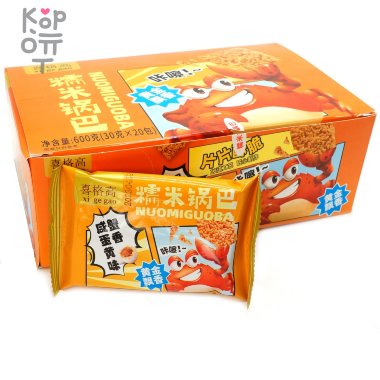 Рисовые чипсы NuomiGuoba Крабики - Дай клешню! со вкусом куриного яйца, 30гр. — Корейские товары для всей семьи(КорОпт)