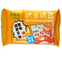 Рисовые чипсы NuomiGuoba Крабики - Дай клешню! со вкусом куриного яйца, 30гр.