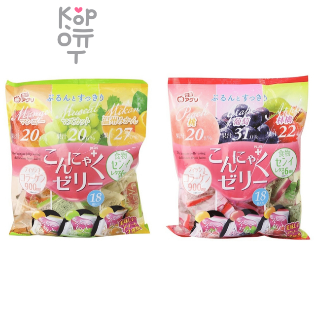 Yukiguni Aguri Konjac Mix Jelly - Желе порционное Конняку Микс 288гр. (18шт.*16гр.)