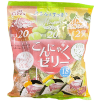Yukiguni Aguri Konjac Mix Jelly - Желе порционное Конняку Микс 288гр. (18шт.*16гр.)