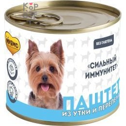 Мнямс Паштет из утки и перепела для собак всех пород «СИЛЬНЫЙ ИММУНИТЕТ» 200 г