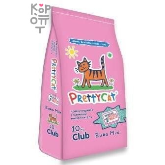 PrettyCat наполнитель комкующийся для кошачьих туалетов 'Euro Mix' 10 кг