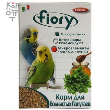 FIORY корм для волнистых попугаев Pappagallini 400 г — Корейские товары для всей семьи(КорОпт)