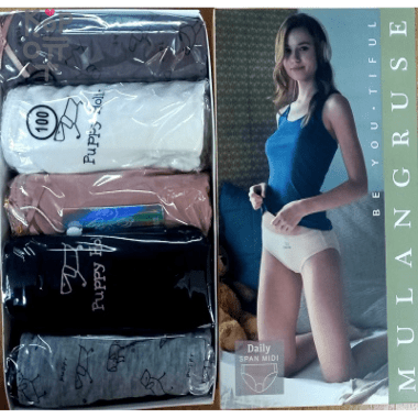 Молодежные женские трусики, упаковка 5 штук. Ю.Корея      — Корейские товары для всей семьи(КорОпт)