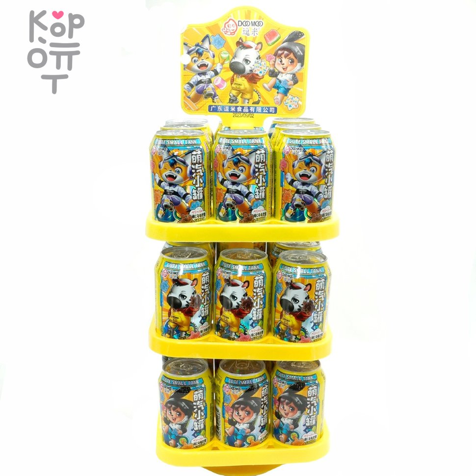 Мармелад DooMoo Cute Cmall Tank - Стойка с фруктовым мармеладом в баночках фото 1 &mdash; Корейские товары для всей семьи(КорОпт)