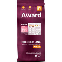 AWARD Sterilized Сухой корм для взрослых стерилизованных кошек с Индейкой и Курицей с добавлением Клюквы и Цикория.