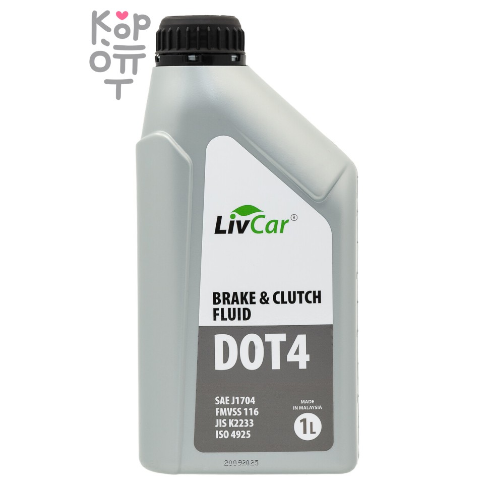 LIVCAR BRAKE&CLUTCH FLUID DOT4 / Тормозная жидкость (1л)