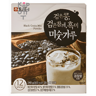 DAMTUH Black (Bean, Sesame, Rice) Чай Смесь черных (фасоли, кунжута, риса), 20 г × 12 саше