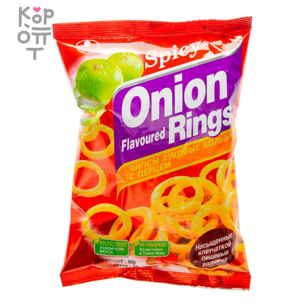 NongShim Onion Rings Hot & Spicy - Чипсы 