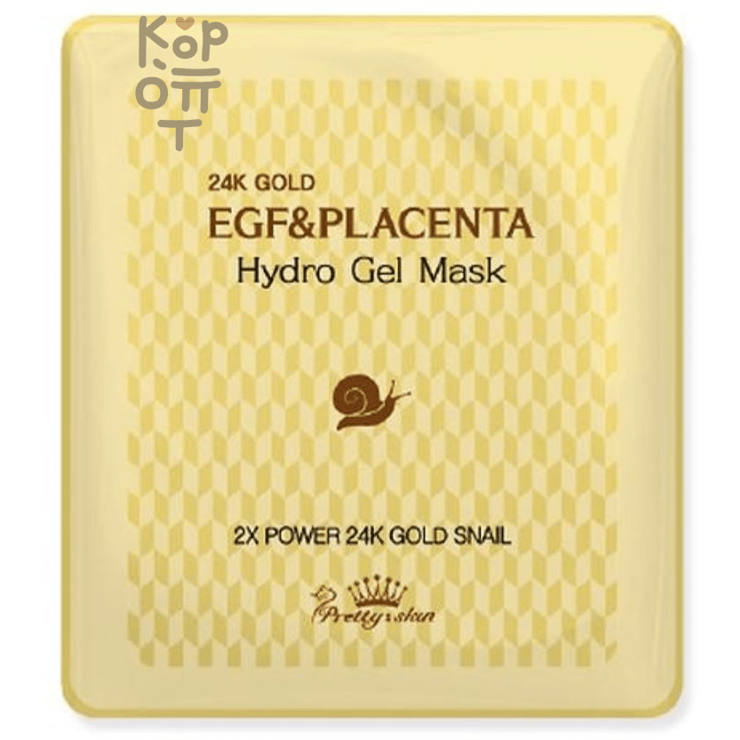 Pretty Skin 24K Gold EGF & Placenta Hydro Gel Mask - Гидрогелевая маска для лица с Золотом и Плацентой 30мл.