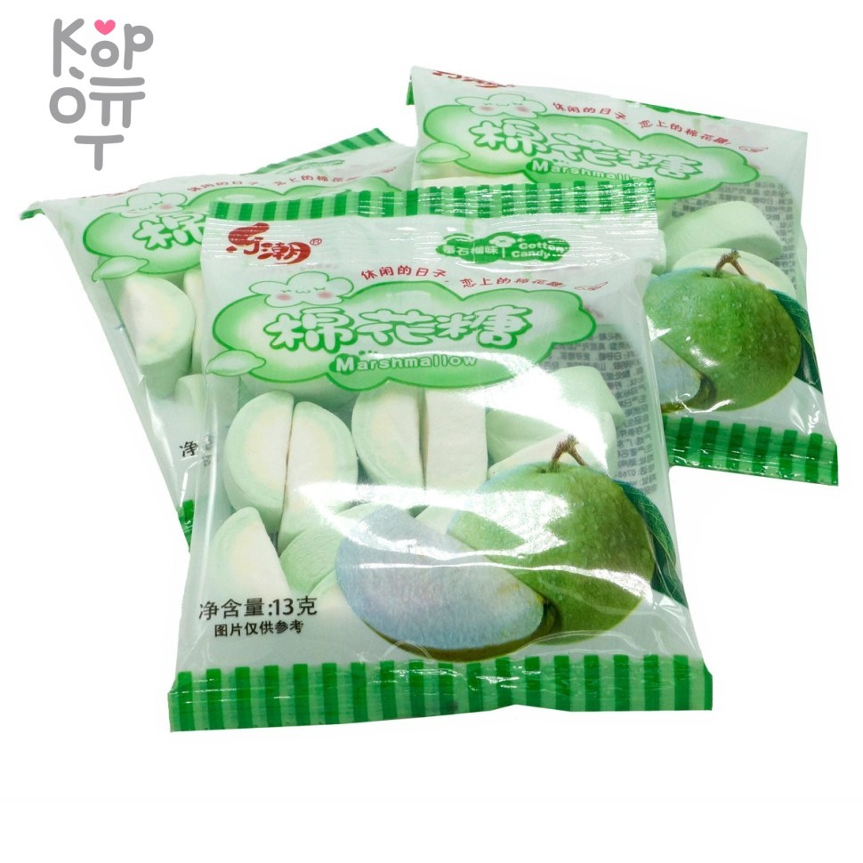 Маршмеллоу с вкусом яблока Cotton Candy, 390гр.