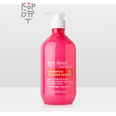 Medi Flower Etre Doux Flower Market Hair Shampoo -  Шампунь против выпадения волос с Цветочным Ароматом 500мл.